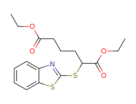 2-benzothiazol-2-ylsulfanyl-hexanedioic acid diethyl ester