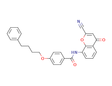 N-(2-Cyano-4-oxo-4H-1-benzopyran-8-yl)-4-(4-phenylbutoxy)benzamide
