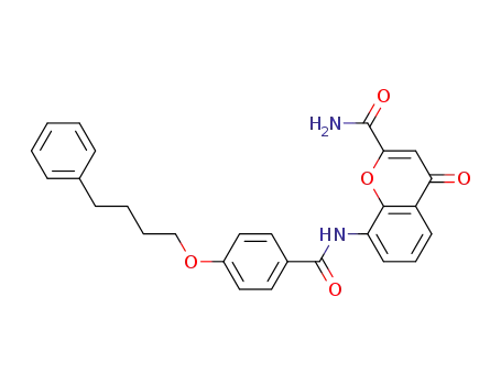 4H-1-Benzopyran-2-carboxamide,
4-oxo-8-[[4-(4-phenylbutoxy)benzoyl]amino]-