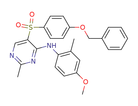 [5-(4-Benzyloxybenzenesulfonyl)-2-methylpyrimidin-4-yl]-(4-methoxy-2-methylphenyl)-amine