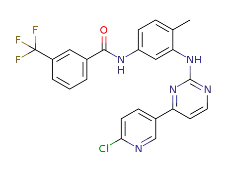 N-{3-[4-(6-chloropyridin-3-yl)-pyrimidin-2-ylamino]-4-methylphenyl}-3-trifluoromethylbenzamide