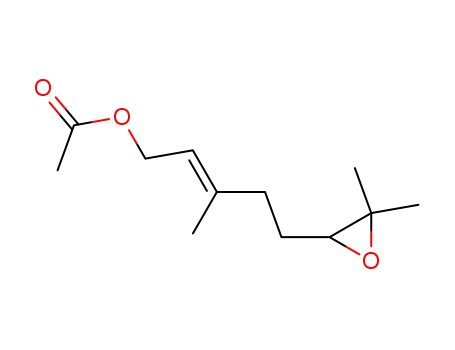 Molecular Structure of 37715-31-4 (5-(3,3-dimethyloxiranyl)-3-methylpent-2-en-1-yl acetate)