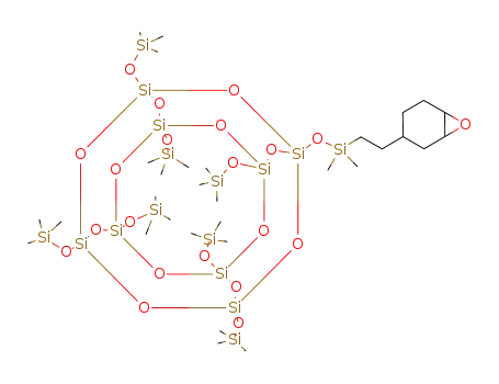 1-[2-(3,4-epoxycyclohexyl)ethyl]dimethylsiloxy-3,5,7,9,11,13,15-heptakis(trimethylsiloxy)-pentacyclo[9.5.1.1(3,9).1(5,15).1(7,13)]octasiloxane