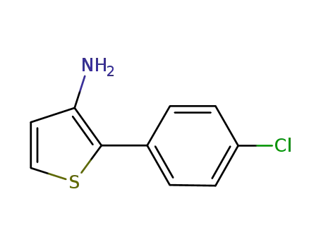 Molecular Structure of 183676-87-1 (3-Thiophenamine, 2-(4-chlorophenyl)-)