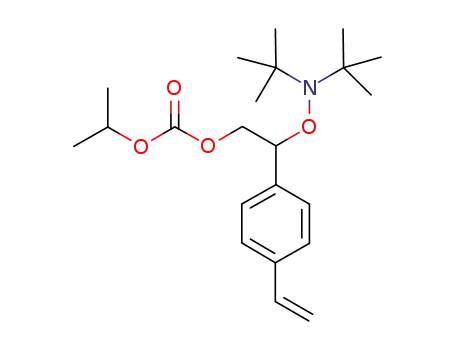 2-(isopropyloxycarbonyloxy)-1-(di-t-butylnitroxy)-1-(4'-vinylphenyl)ethane