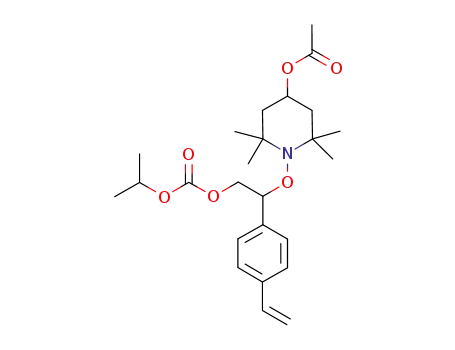 2-(isopropyloxycarbonyloxy)-1-(4'-acetoxy-2',2',6',6'-tetramethyl-1'-piperidinyloxy)-1-(4'-vinylphenyl)ethane
