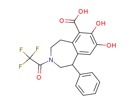 6-carboxy-7,8-dihydroxy-3-trifluoroacetyl-1-phenyl-2,3,4,5-tetrahydro-1H-3-benzazepine