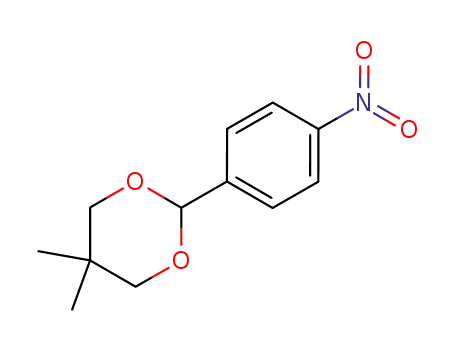 Molecular Structure of 838-42-6 (1,3-Dioxane, 5,5-dimethyl-2-(4-nitrophenyl)-)