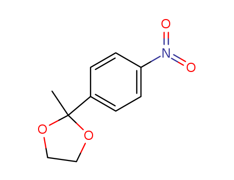 Molecular Structure of 19073-15-5 (1,3-Dioxolane, 2-methyl-2-(4-nitrophenyl)-)