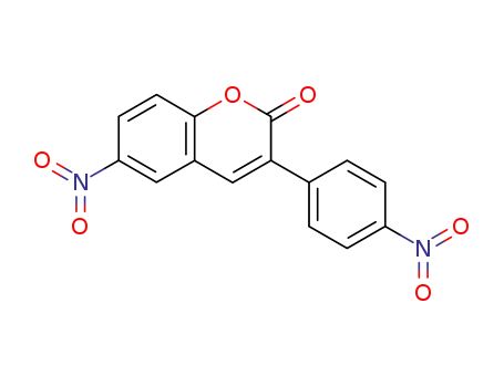 Molecular Structure of 22131-84-6 (2H-1-Benzopyran-2-one, 6-nitro-3-(4-nitrophenyl)-)