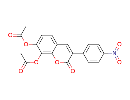 7,8-diacetoxy-3-(4-nitrophenyl)coumarin