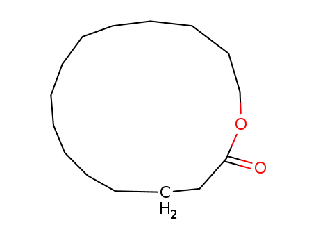 Molecular Structure of 106-02-5 (Cyclopentadecanolide)