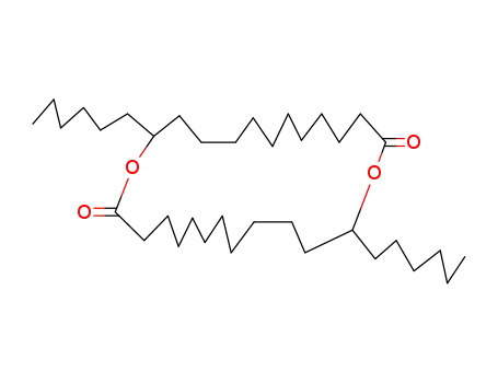 Molecular Structure of 20602-43-1 (1,14-Dioxacyclohexacosane-2,15-dione, 13,26-dihexyl-)