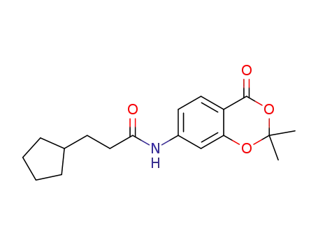 3-cyclopentyl-N-(2,2-dimethyl-4-oxo-4H-1,3-benzodioxin-7-yl)propanamide