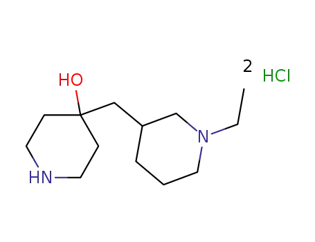 4-[(1-ethylpiperidin-3-yl)methyl]piperidin-4-ol dihydrochloride