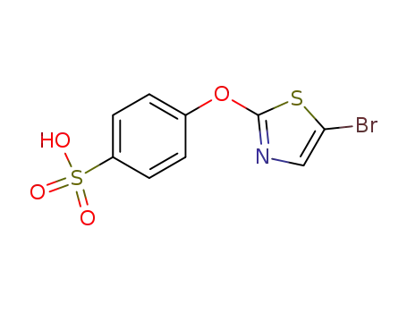 Molecular Structure of 904962-01-2 (Benzenesulfonic acid, 4-[(5-bromo-2-thiazolyl)oxy]-)