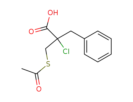 2-acetylthiomethyl-3-phenylpropanoyl acid chloride