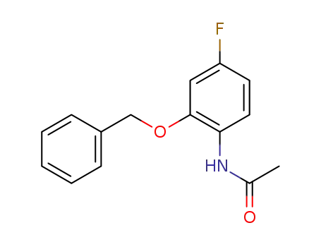 Molecular Structure of 159471-66-6 (Acetamide, N-[4-fluoro-2-(phenylmethoxy)phenyl]-)