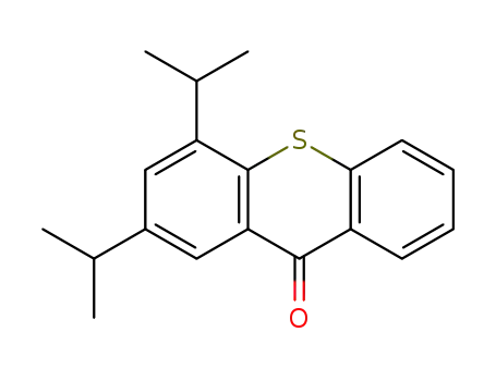 Molecular Structure of 79044-56-7 (2,4-bis(isopropyl)-9H-thioxanthen-9-one)