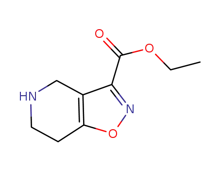 Molecular Structure of 912330-17-7 (4,5,6,7-TETRAHYDRO-ISOXAZOLO[4,5-C]PYRIDINE-3-CARBOXYLIC ACID, ETHYL ESTER)