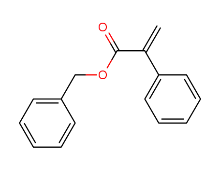 Molecular Structure of 151206-37-0 (Benzeneacetic acid, a-methylene-, phenylmethyl ester)