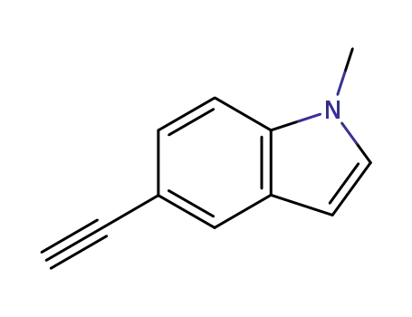 Molecular Structure of 61640-21-9 (1H-Indole,5-ethynyl-1-methyl-(9CI))