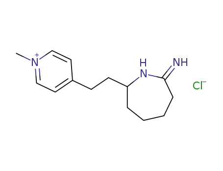 4-[2-(hexahydro-7-imino-1H-azepin-2-yl)ethyl]-1-methylpyridinium chloride