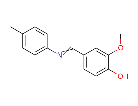 Molecular Structure of 53304-12-4 (Phenol, 2-methoxy-4-[[(4-methylphenyl)imino]methyl]-)