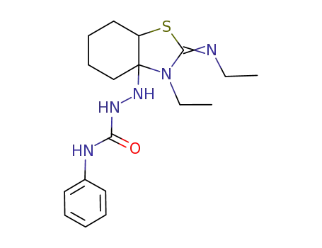 2-[3-ethyl-2-(ethylimino)-2,3a,5,6,7,7a-hexahydro-1,3-benzothiazol-3a(4H)-yl]-N-phenylhydrazinecarboxamide