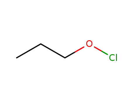 Molecular Structure of 25538-50-5 (Hypochlorous acid, propyl ester)