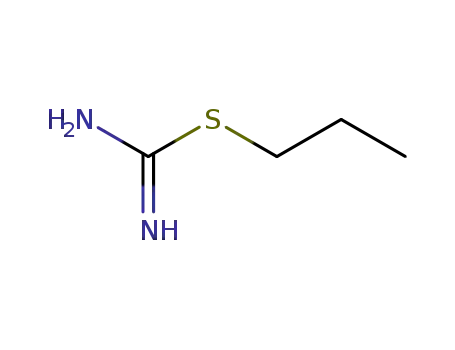 Molecular Structure of 2986-21-2 (Carbamimidothioic acid,propyl ester)