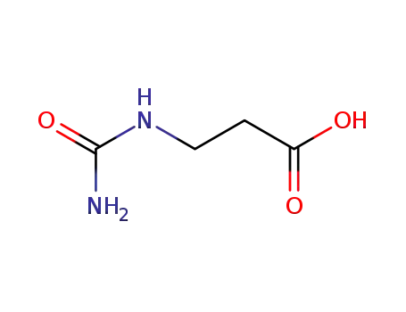 Molecular Structure of 462-88-4 (3-UREIDOPROPIONIC ACID)