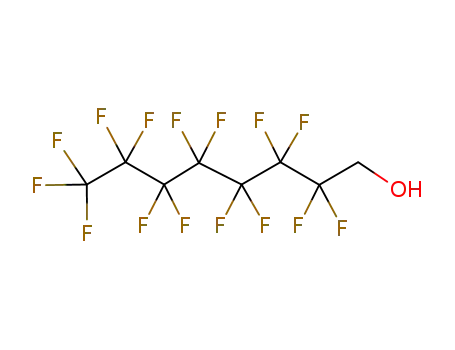 Molecular Structure of 307-30-2 (1H,1H-PENTADECAFLUORO-1-OCTANOL)