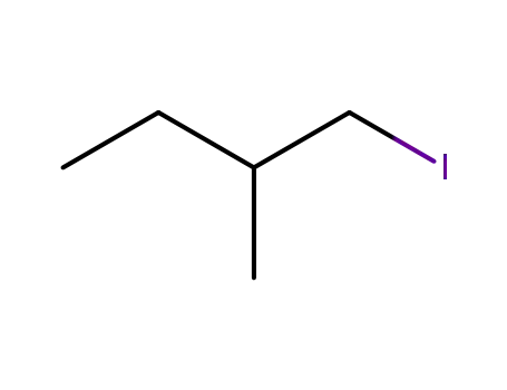 Molecular Structure of 616-14-8 (1-IODO-2-METHYLBUTANE)