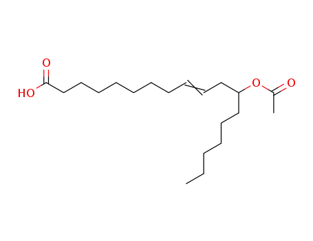 Molecular Structure of 138844-95-8 (9-Octadecenoic acid, 12-(acetyloxy)-)