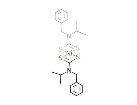 (benzylisopropyldithiocarbamate)2 nickel(II)