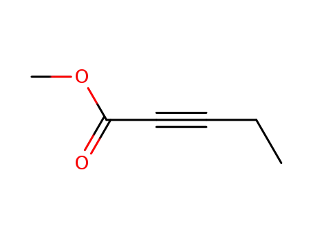 Molecular Structure of 24342-04-9 (METHYL 2-PENTYNOATE)