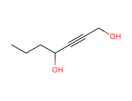 Molecular Structure of 18864-39-6 (2-Heptyne-1,4-diol)