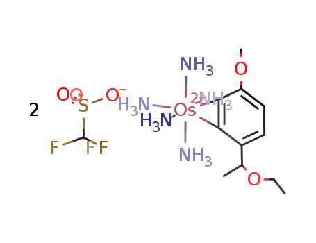 [Os(NH3)5(2,3-η2-4-(1-ethoxyethane)anisole)] bis(trifluoromethanesulfonate)