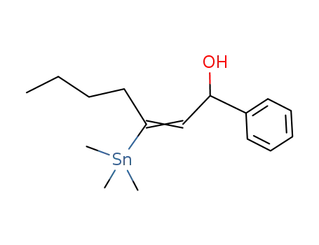1-phenyl-3-trimethylstannyl-hept-2-ene-1-al