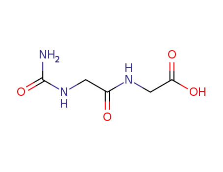 Molecular Structure of 17303-54-7 (Glycine, N-[N-(aminocarbonyl)glycyl]-)