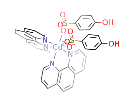 Cd(1,10-phenanthroline)2(p-hydroxybenzenesulfonate)2