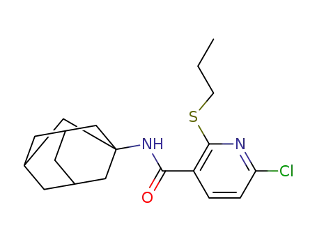 N-adamantan-1-yl-6-chloro-2-(propylthio)nicotinamide