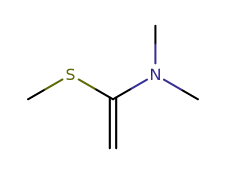 Molecular Structure of 24854-14-6 (N,N-dimethyl-1-(methylsulfanyl)ethenamine)