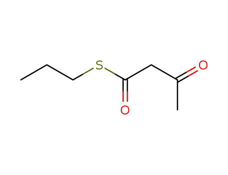 Molecular Structure of 15780-61-7 (3-Oxobutanethioic acid S-propyl ester)