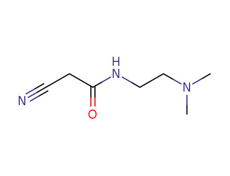 Molecular Structure of 15029-55-7 (Acetamide, 2-cyano-N-[2-(dimethylamino)ethyl]-)