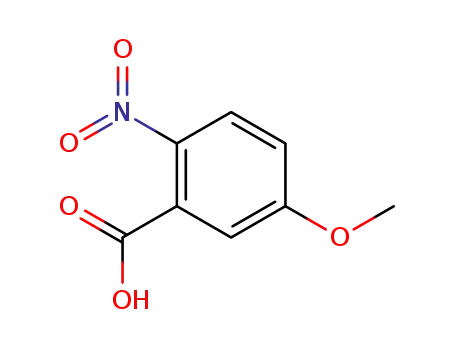 Molecular Structure of 1882-69-5 (5-Methoxy-2-nitrobenzoic acid)