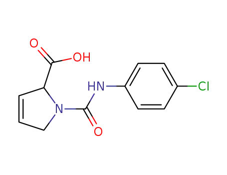 1-(4-chloro-phenylcarbamoyl)-2,5-dihydro-1H-pyrrole-2-carboxylic acid