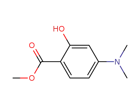 Molecular Structure of 27559-59-7 (Benzoic acid, 4-(dimethylamino)-2-hydroxy-, methyl ester)
