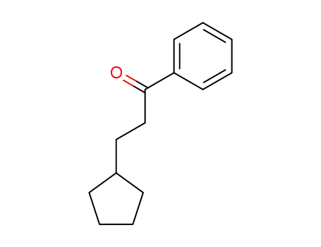 Molecular Structure of 28861-25-8 (3-cyclopentyl-1-phenylpropan-1-one)